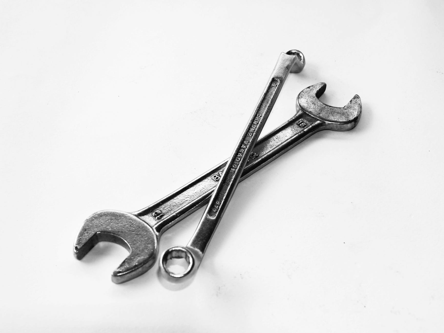 Panel beating tools on a workbench at Spot On Panel Beaters